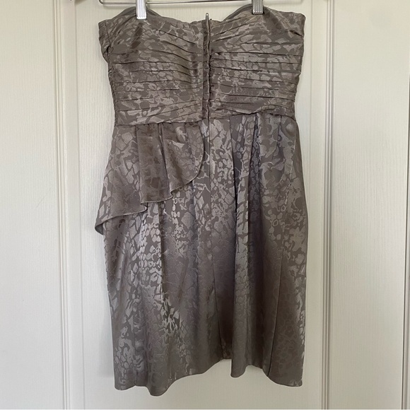 H&M Grey Cheetah Print Cocktail Dress Size 4 - Picture 4 of 8